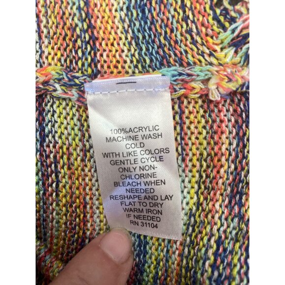 New Directions XL Colorful Knit Sweater Lightweight Preppy Y2K Cozy Feminine - Picture 8 of 9